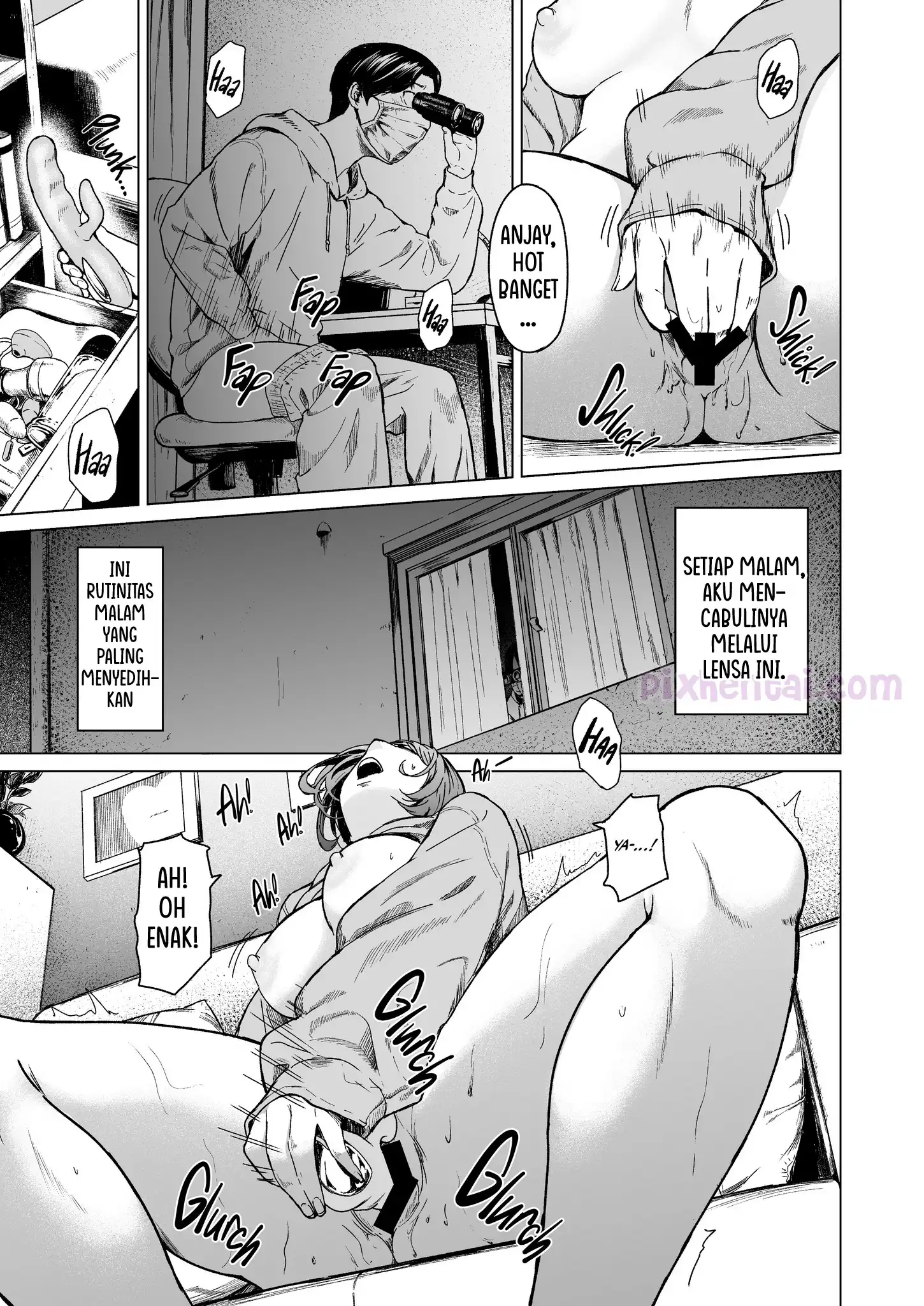 Komik hentai xxx manga sex bokep Furachi Unforgivable Akibat Mengintip Tetangga Cantik 6